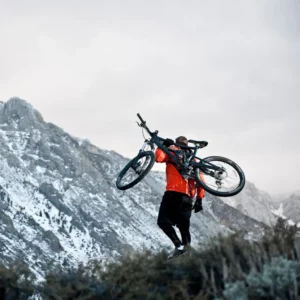 A cyclist taking part in The Unknown Race after getting his sports medical certificate from Fit Certify signed and stamped by UK doctors.